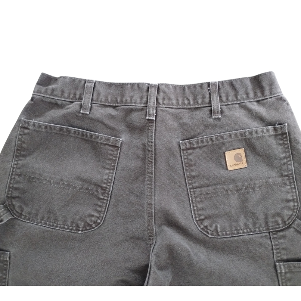 Vintage Carhartt B11 Dark Brown Duck Work Pants 33x30 Dungaree Fit - Picture 6 of 12